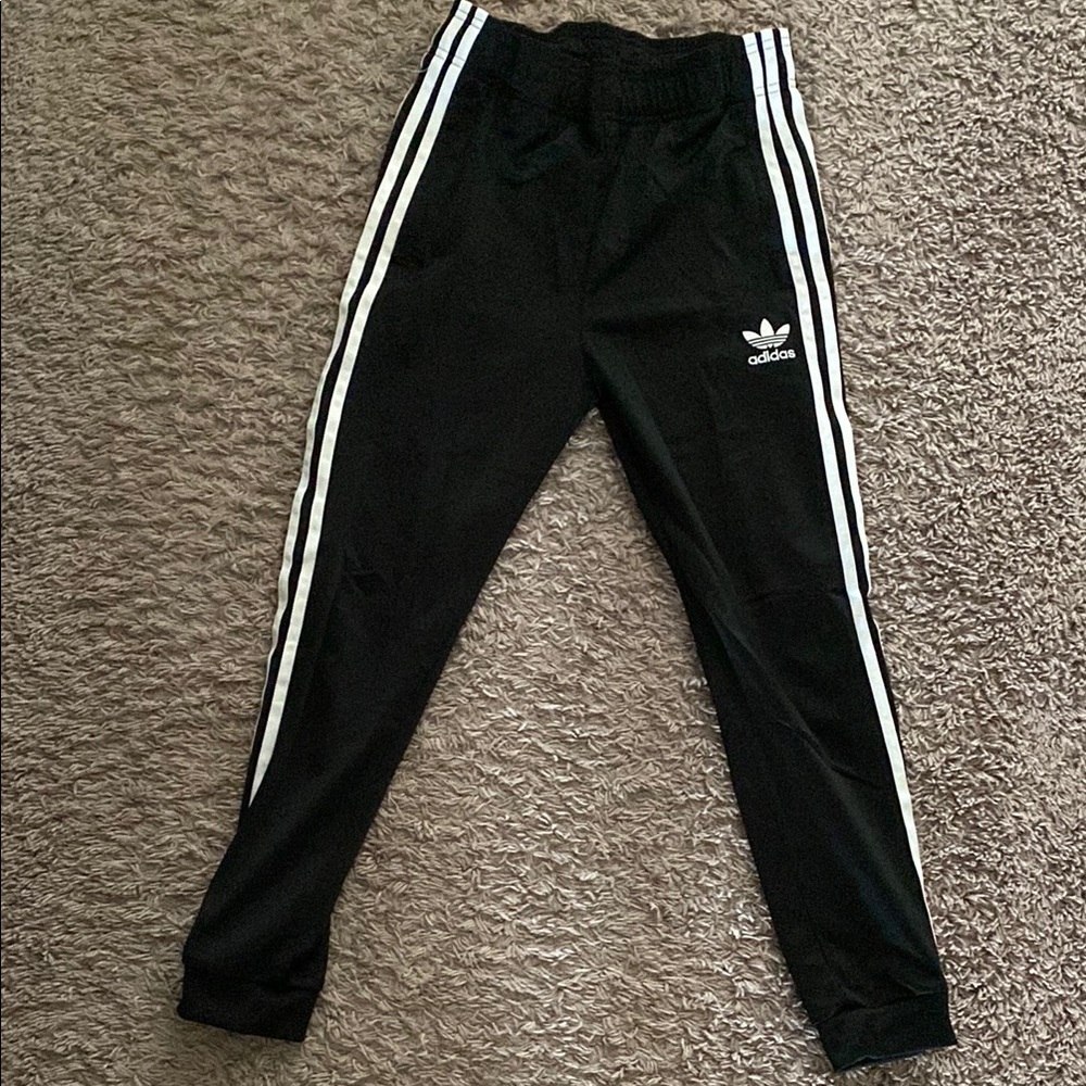 Adidas Kids Black Track Pants